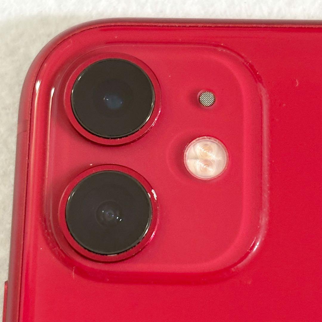れいか【美品】iPhone11 128GB 赤 SIMフリー 89%