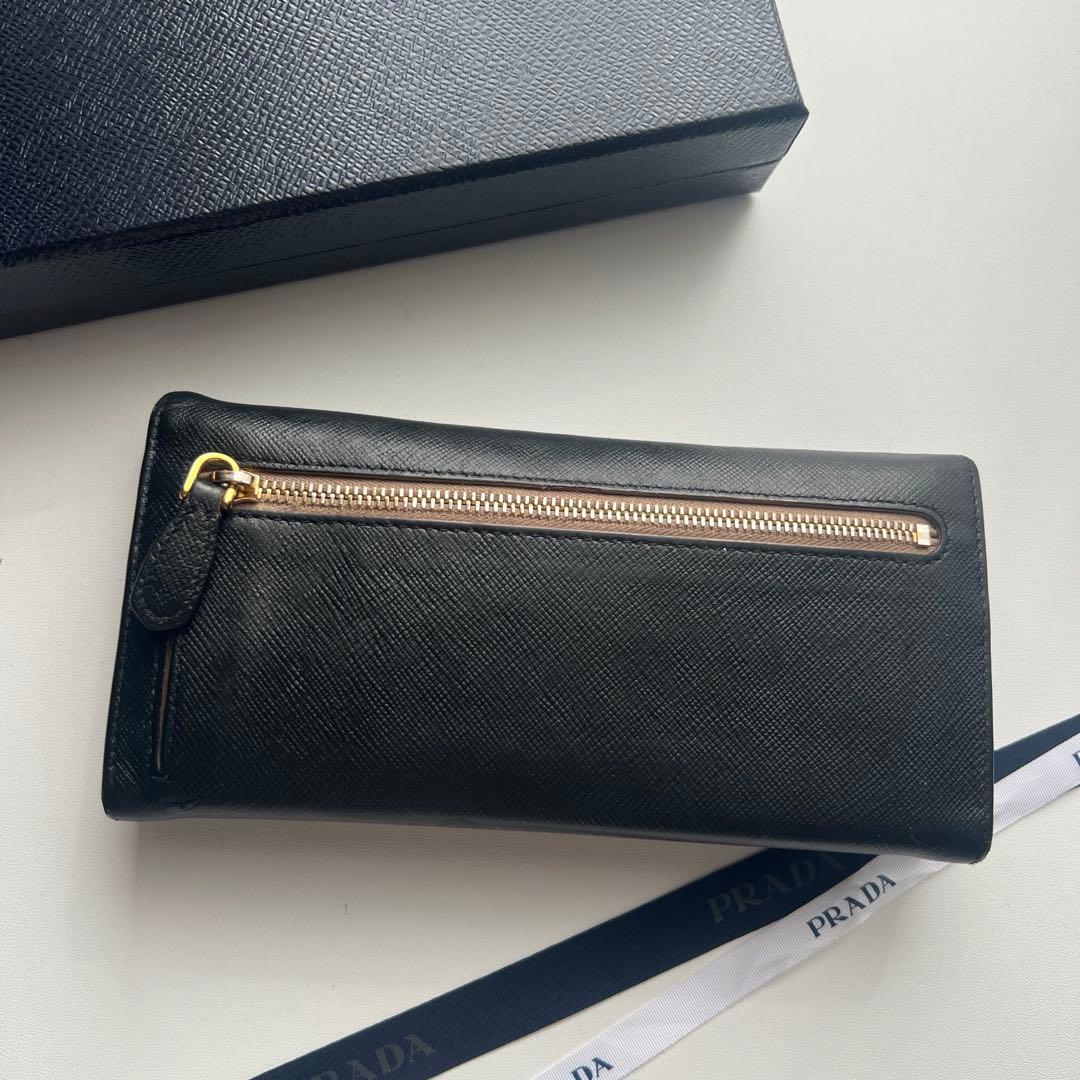 101 美品 PRADA プラダ 2つ折り 長財布
