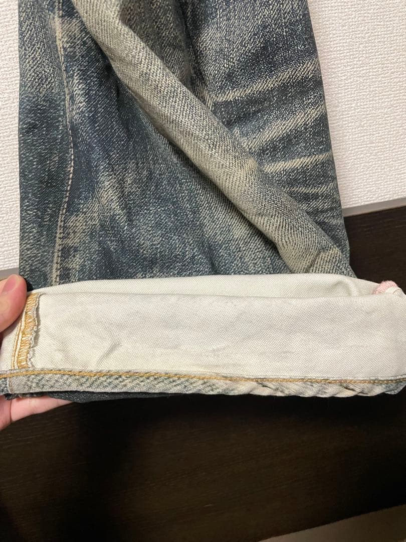 ACNE STUDIOS トロンプルイユキーチェーンプリントデニムパンツ デニム