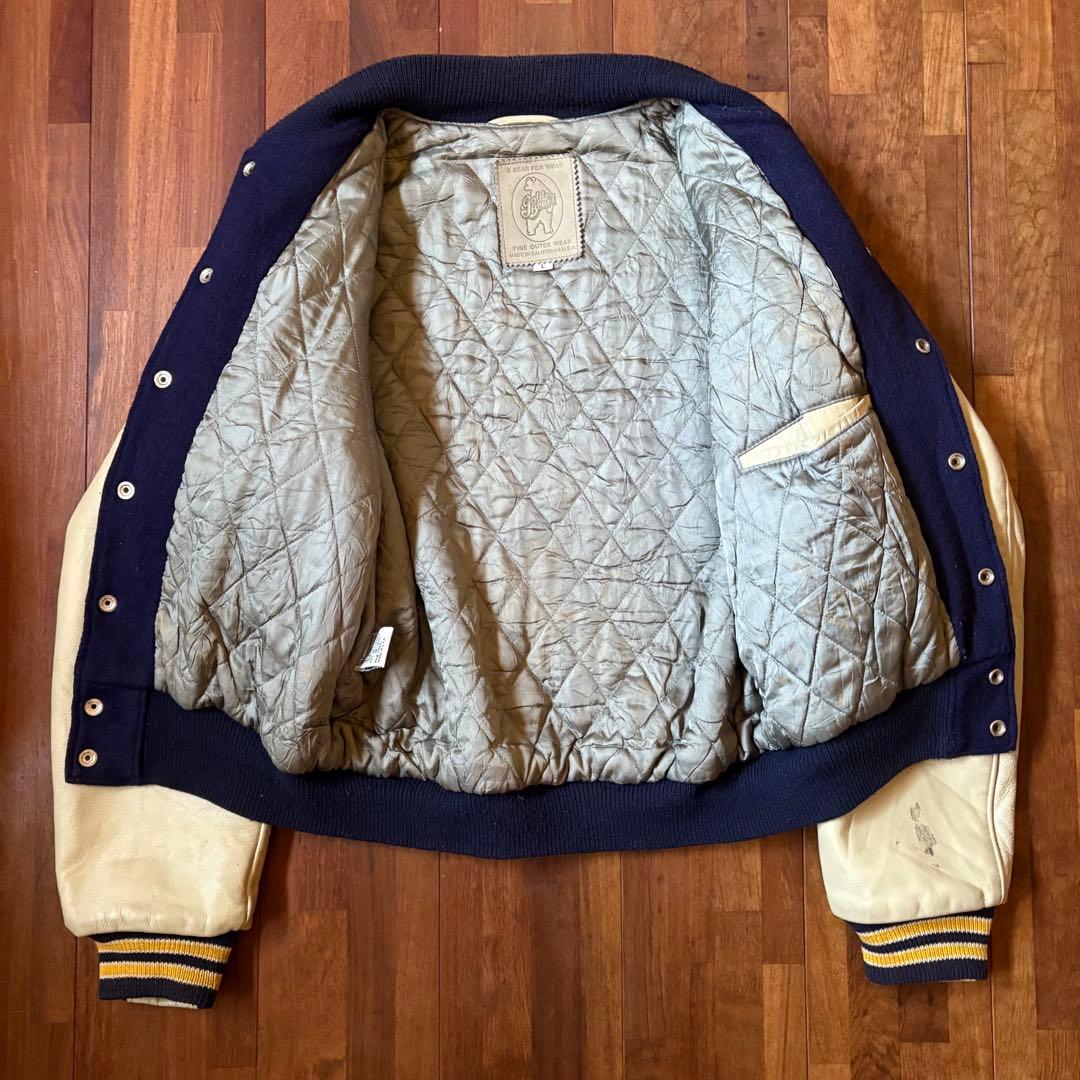 90s USA製　ゴールデンベアスタジャン　ヴィンテージスタジャン　スタジャン