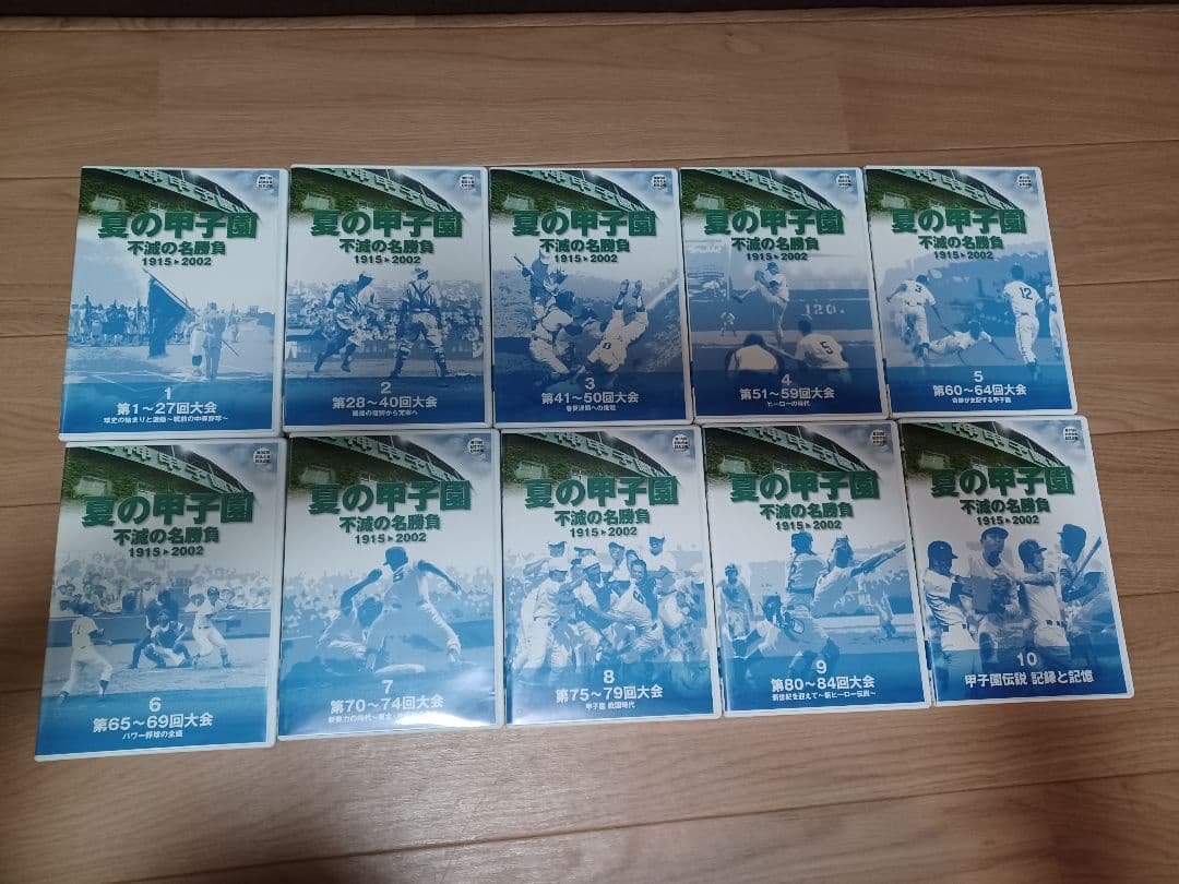 DVDBOX 夏の甲子園・不滅の名勝負1915▶2002　DVD10枚 記録集