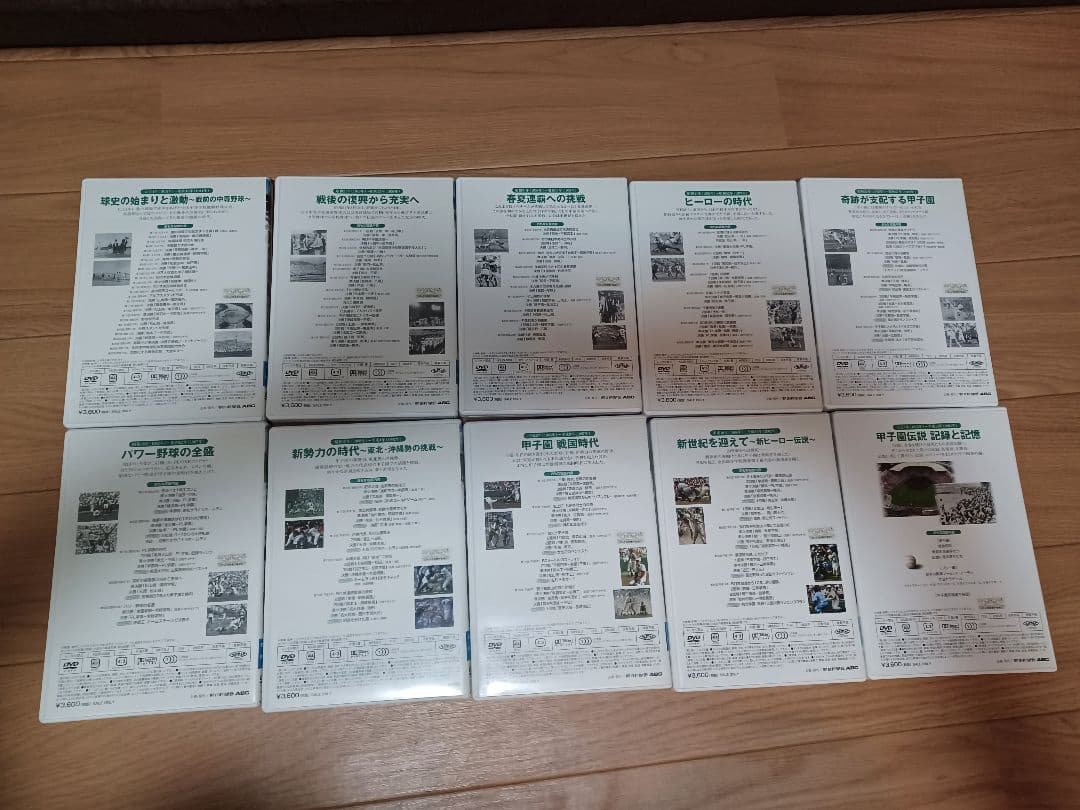 DVDBOX 夏の甲子園・不滅の名勝負1915▶2002　DVD10枚 記録集