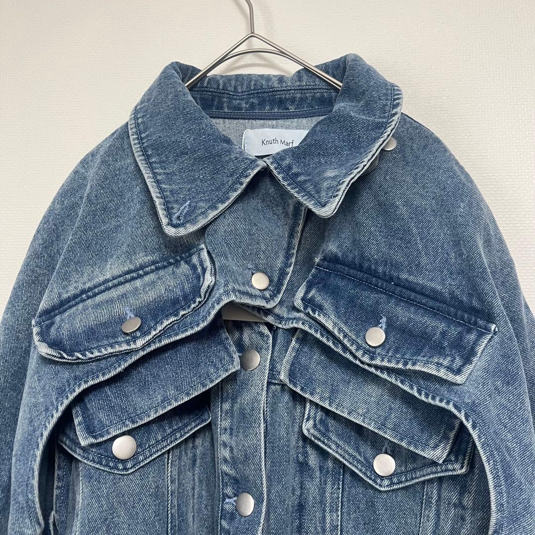 新品　クヌースマーフ　3wayデニムトレンチコート　FREE ブルー系　タグ