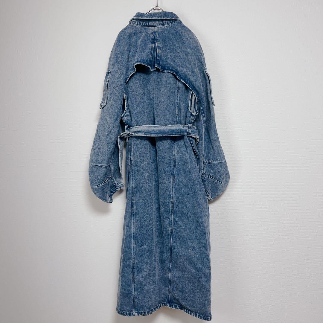 新品　クヌースマーフ　3wayデニムトレンチコート　FREE ブルー系　タグ