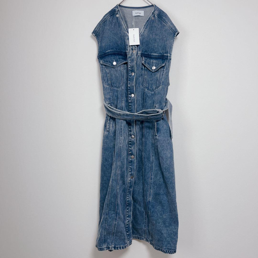 新品　クヌースマーフ　3wayデニムトレンチコート　FREE ブルー系　タグ