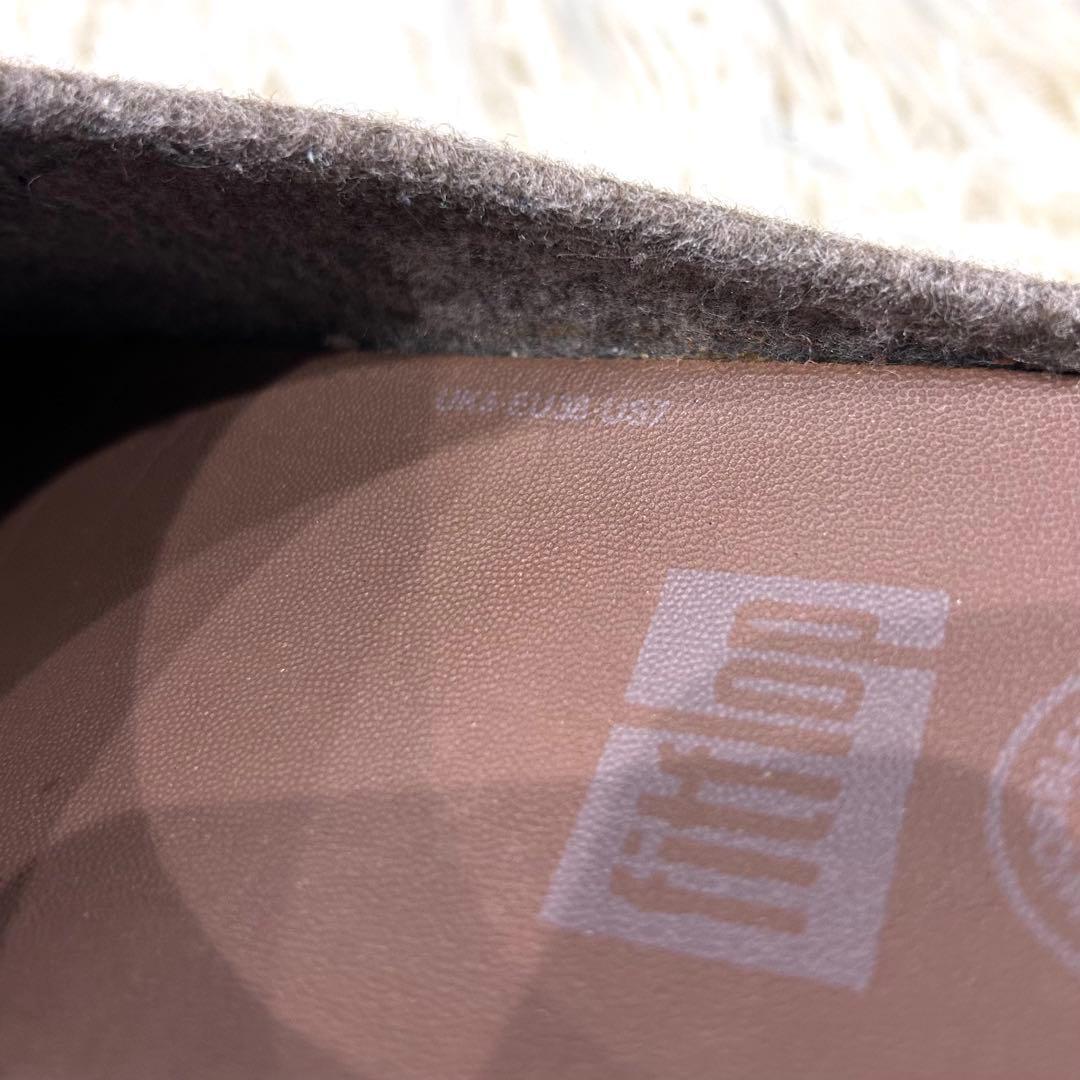 美品✨fitflop フィットフロップ サボ スリッポン ウール フェルト 秋冬
