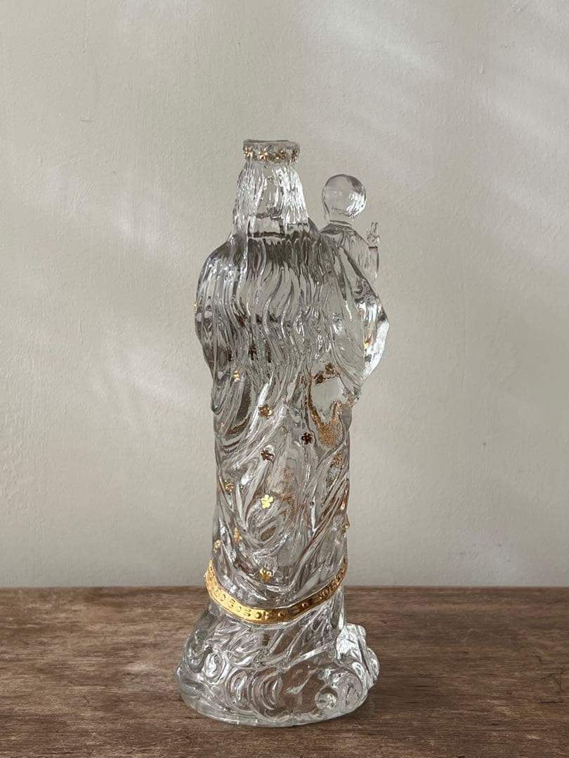 ガラス 聖母子像 マリア像