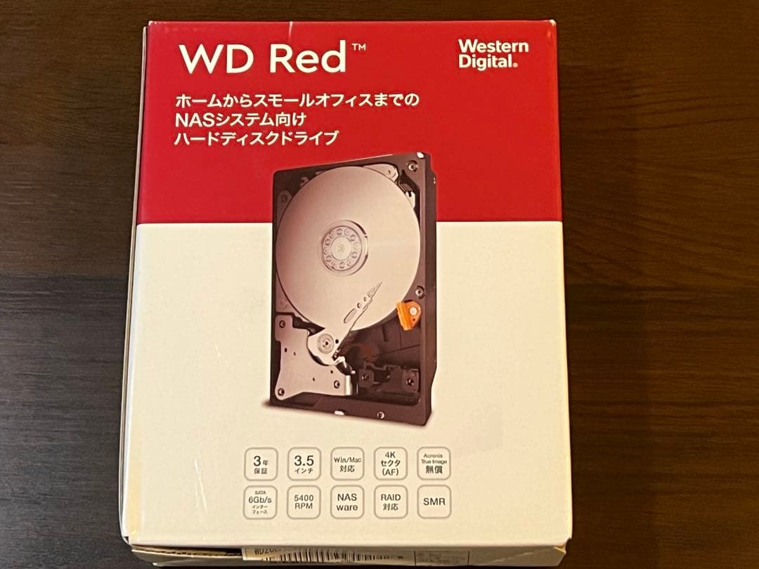 未開封新品　WD Red ハードディスクドライブ 2TB