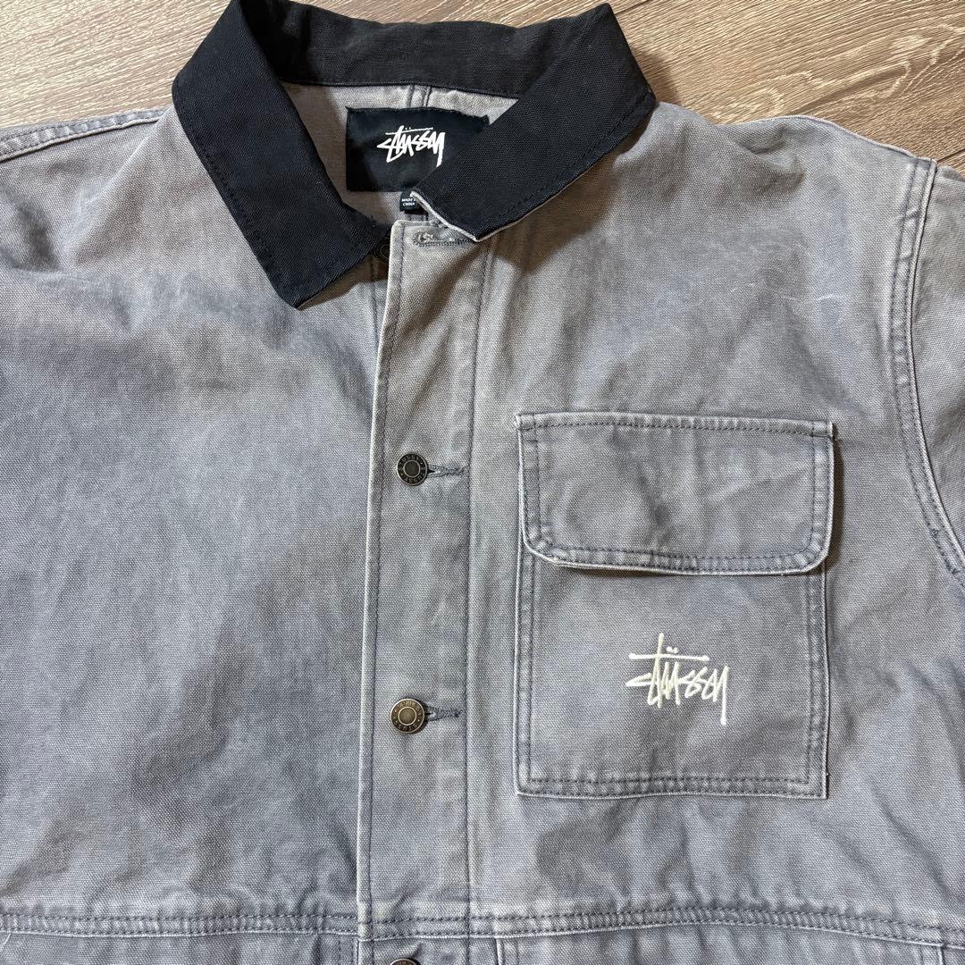 ゆ*う様 Stussy ワークジャケット グレー レア美品