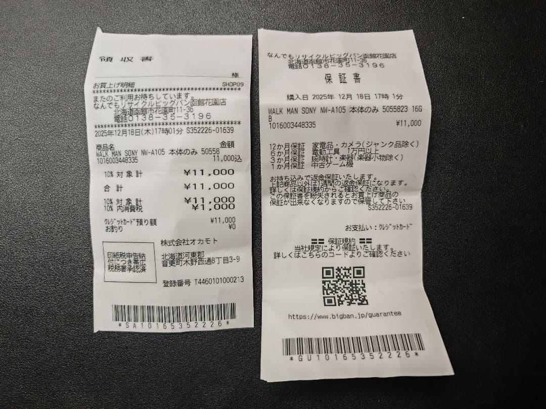 ポータブルプレーヤー OKAMU SONY WALKMAN NW-A105