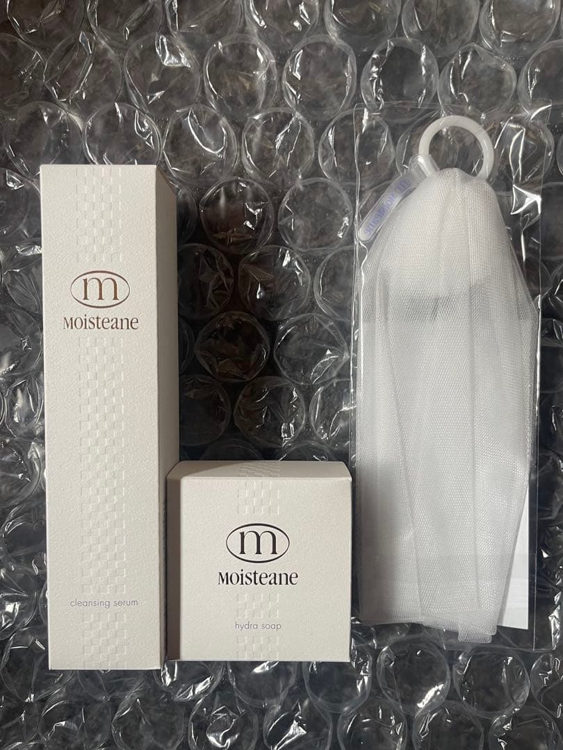 モイスティーヌ　クレンジングセラム　ヒドラソープ　ネット　UV 4点セット