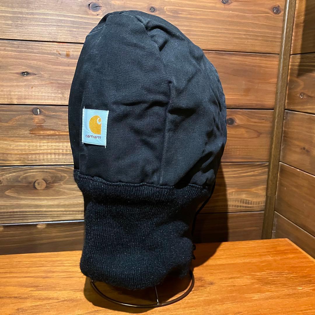 USA製 カーハート ブラックダック　リブ　フード　キャップ　帽子 ハット
