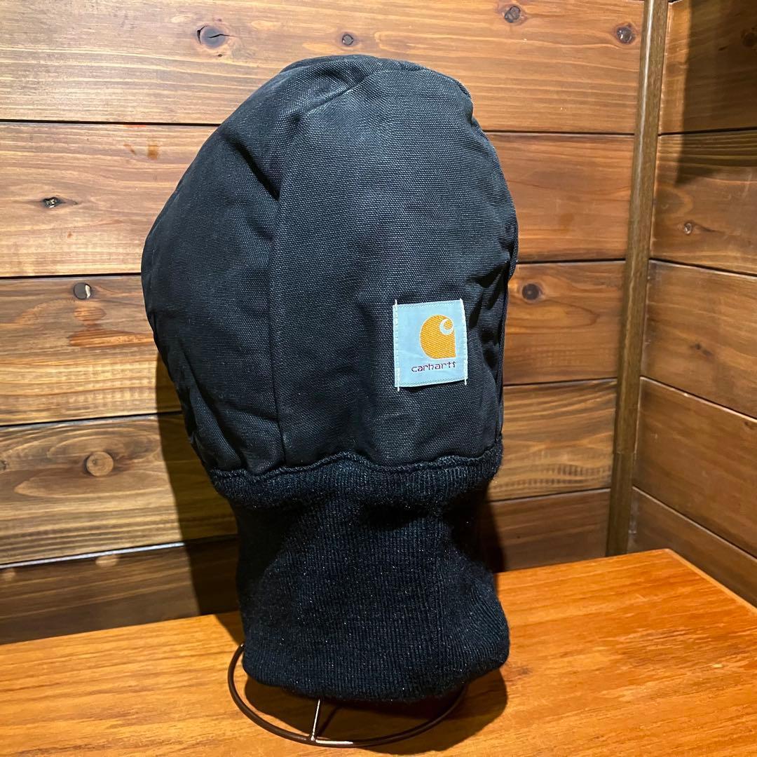 USA製 カーハート ブラックダック　リブ　フード　キャップ　帽子 ハット