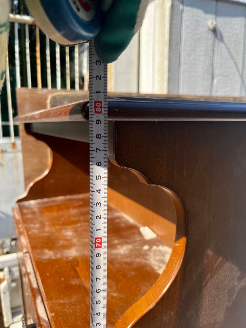 カリモク　karimoku コロニアル　木製電話台 ダークブラウン 幅約60cm