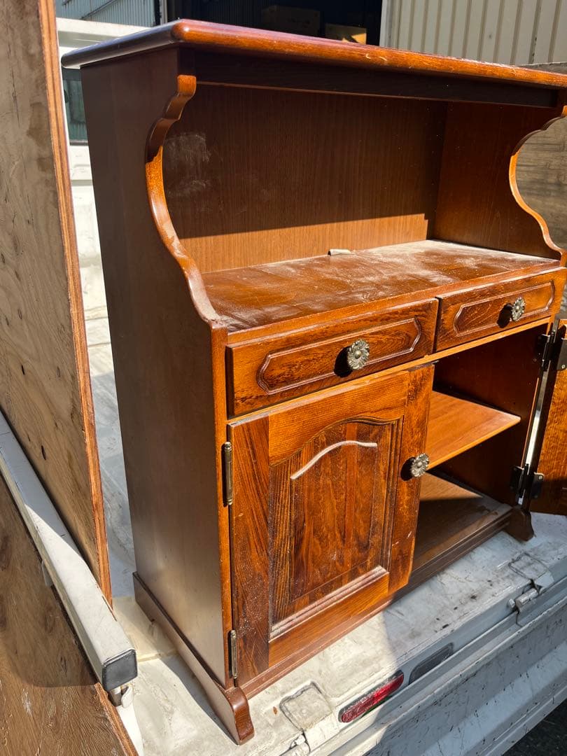 カリモク　karimoku コロニアル　木製電話台 ダークブラウン 幅約60cm