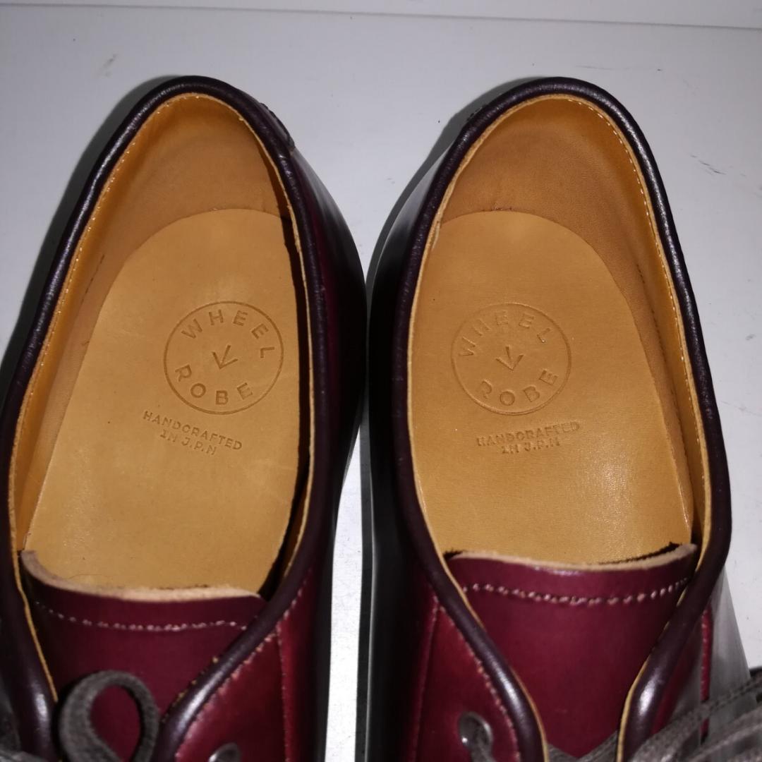 c1088 【新品同様・試着程度】 ウィールローブ Vチップ 9D ボルドー