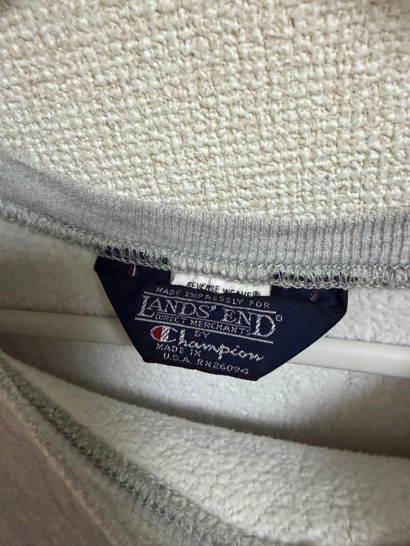 トップス 80s champion Lands' End Revere Weave M