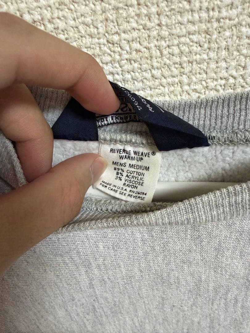 トップス 80s champion Lands' End Revere Weave M