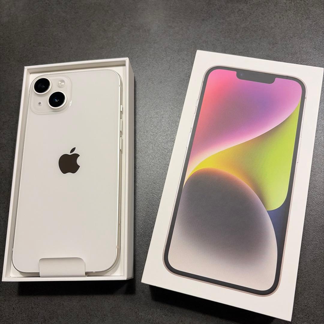 【中古】Apple iPhone 14 スターライト 256GB