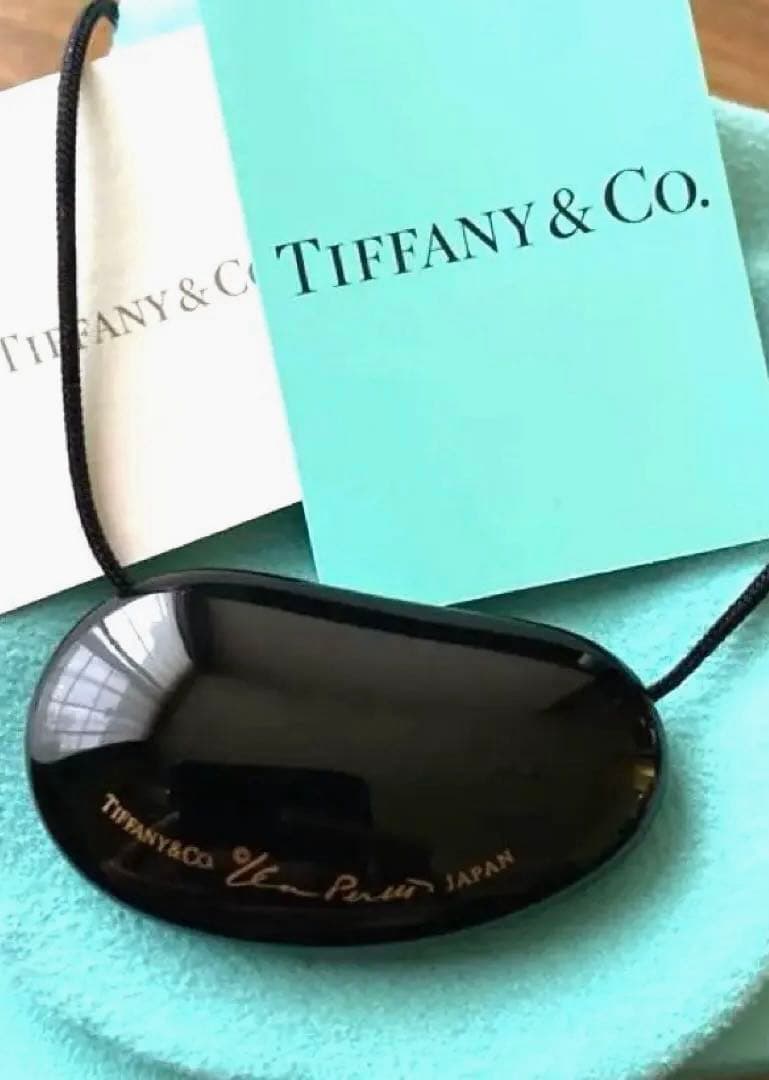 ☆廃盤品/極美品☆ Tiffany ティファニー ビーン ネックレス 黒漆堅木