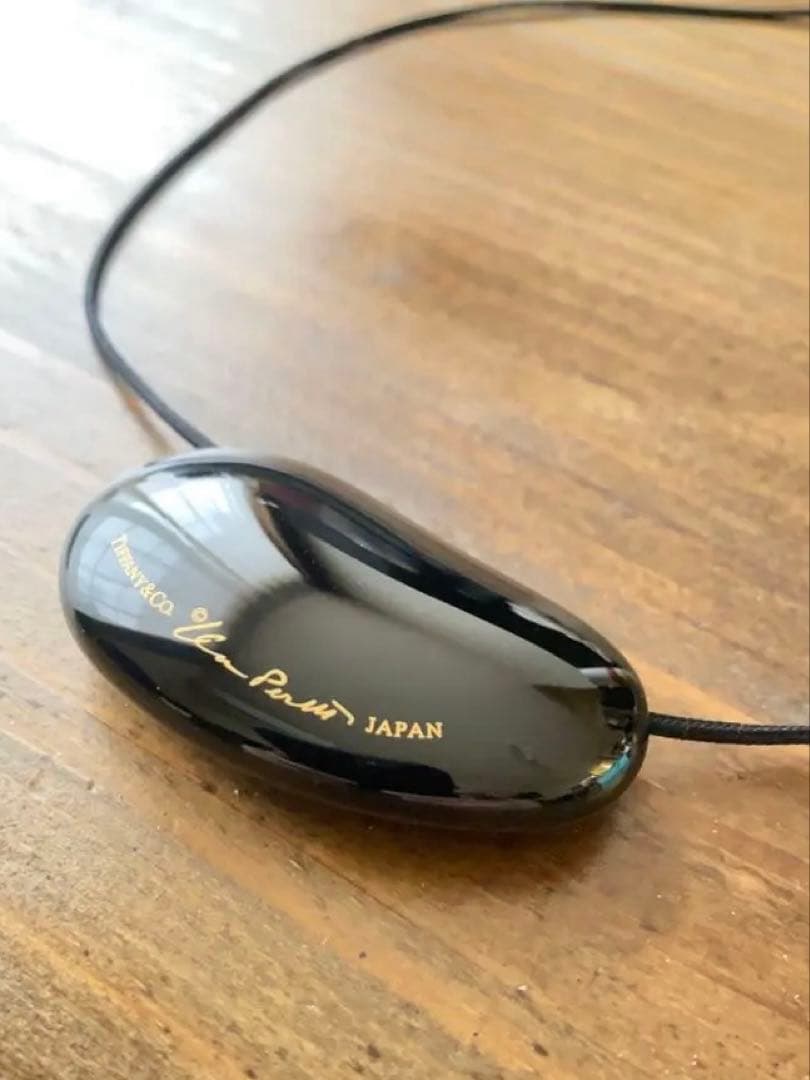 ☆廃盤品/極美品☆ Tiffany ティファニー ビーン ネックレス 黒漆堅木