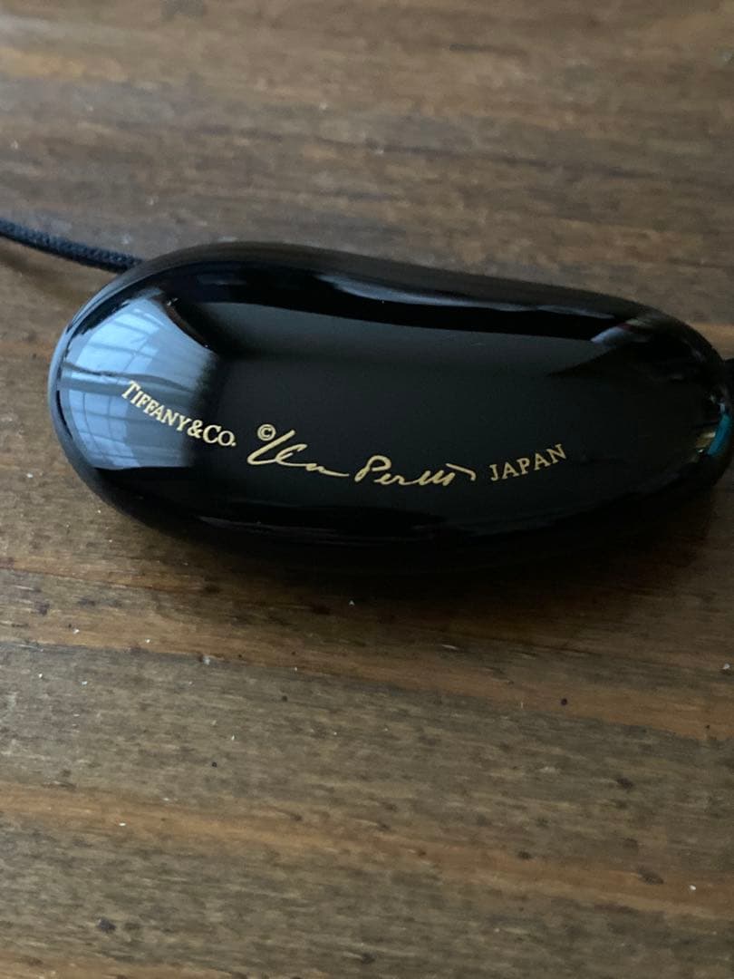 ☆廃盤品/極美品☆ Tiffany ティファニー ビーン ネックレス 黒漆堅木