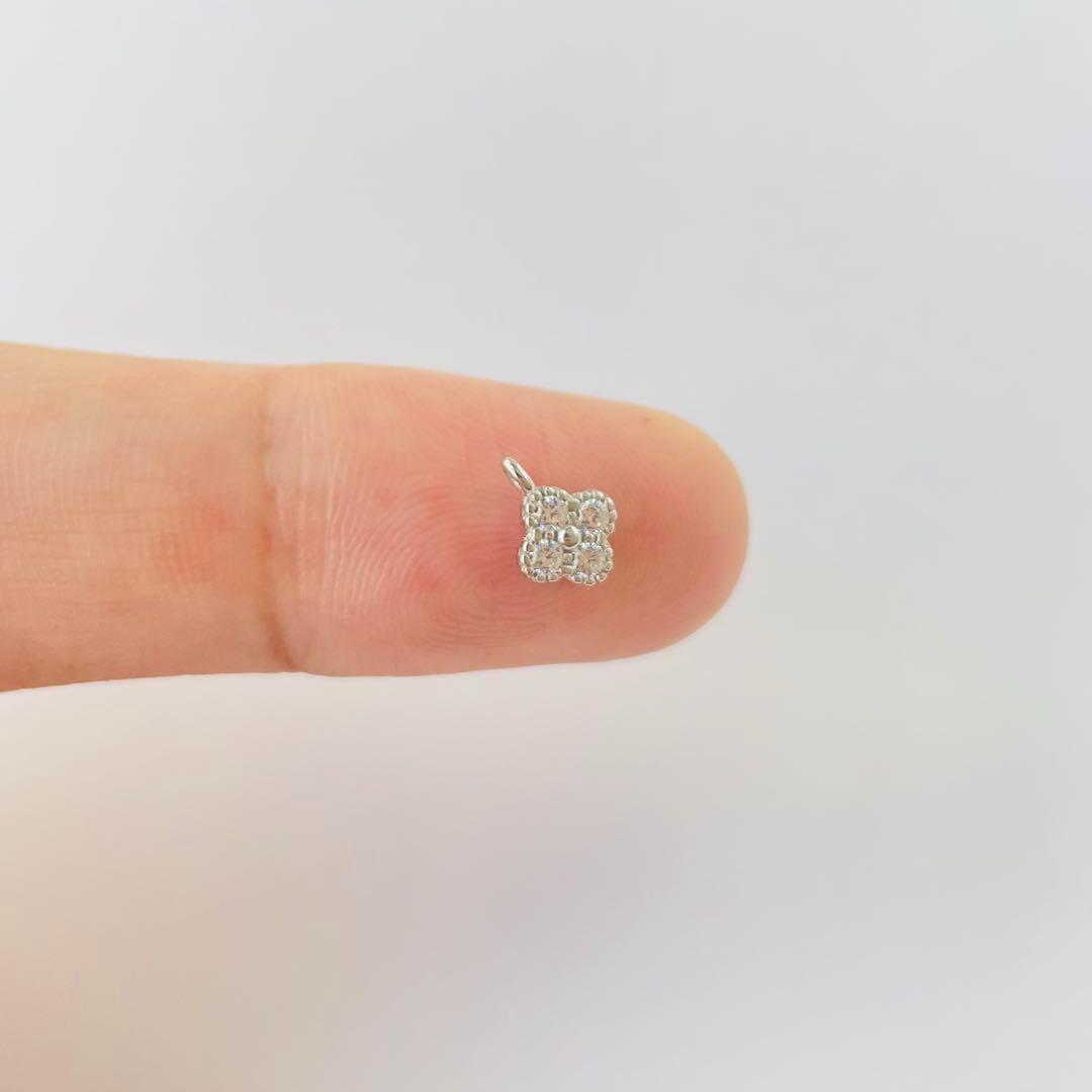 Pt850 幸せを呼ぶ　小さなクローバー ネックレス プラチナ