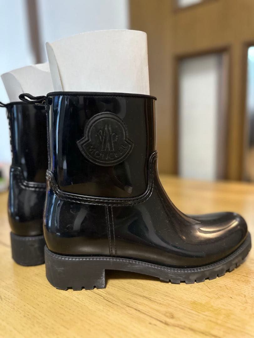 まみこさんに捧ぐ MONCLER ブラック レインブーツ size 39