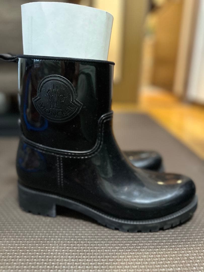 まみこさんに捧ぐ MONCLER ブラック レインブーツ size 39