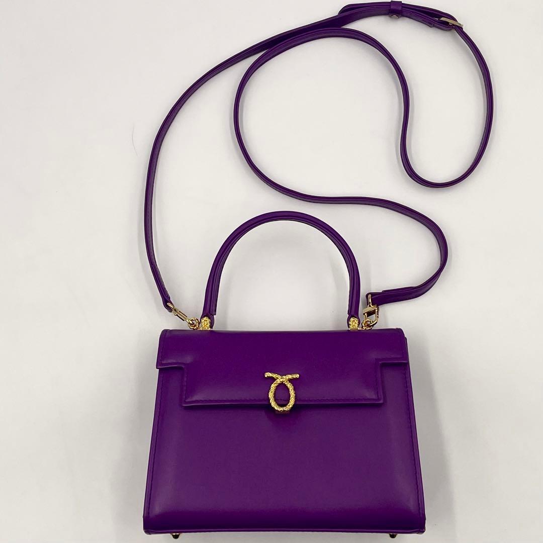 【定価45万・極美品】ロウナーロンドン ジュディ ハンドバッグ 2way 希少色