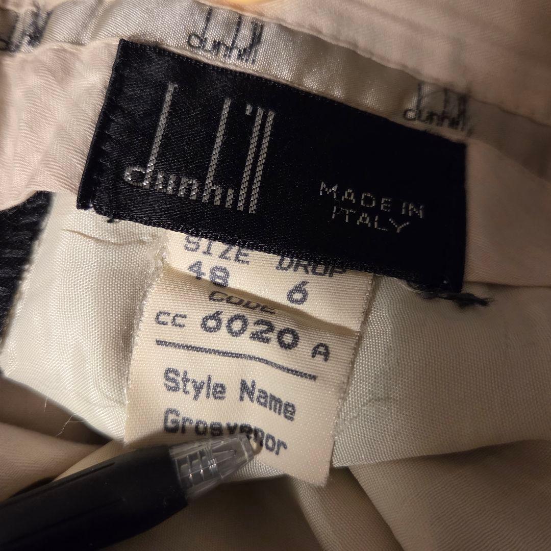 80s イタリア製　Dunhill 　ワイドスラックス SIZE-48