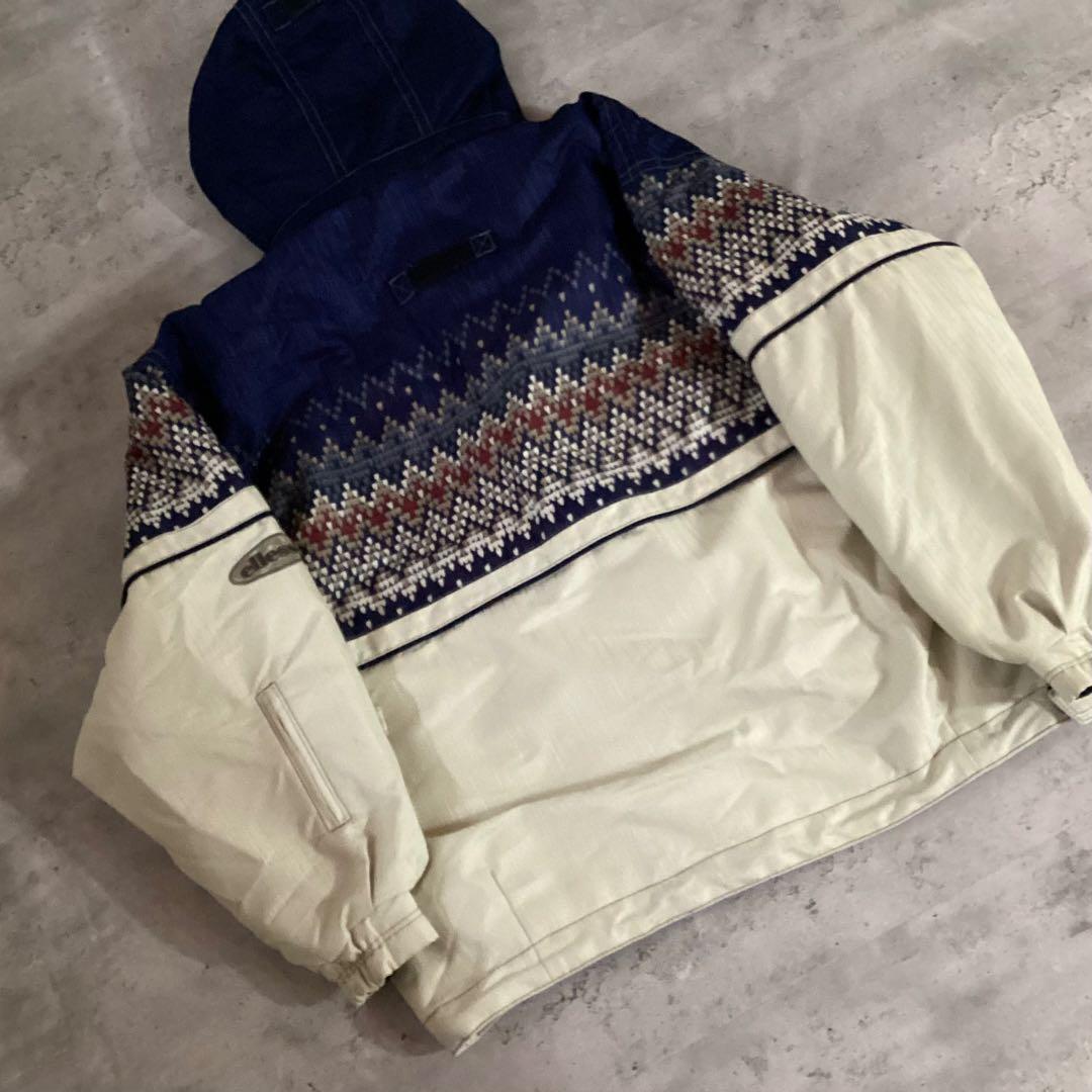 ellesse エレッセ　スキーウェア　セットアップ　ネイビー　ホワイト