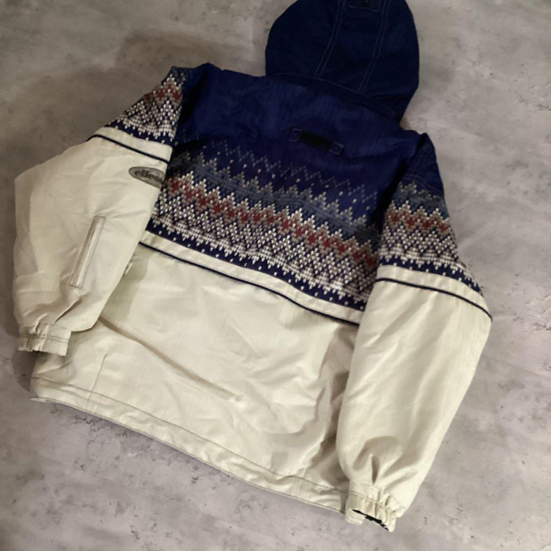 ellesse エレッセ　スキーウェア　セットアップ　ネイビー　ホワイト