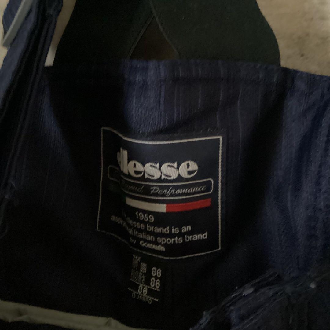 ellesse エレッセ　スキーウェア　セットアップ　ネイビー　ホワイト