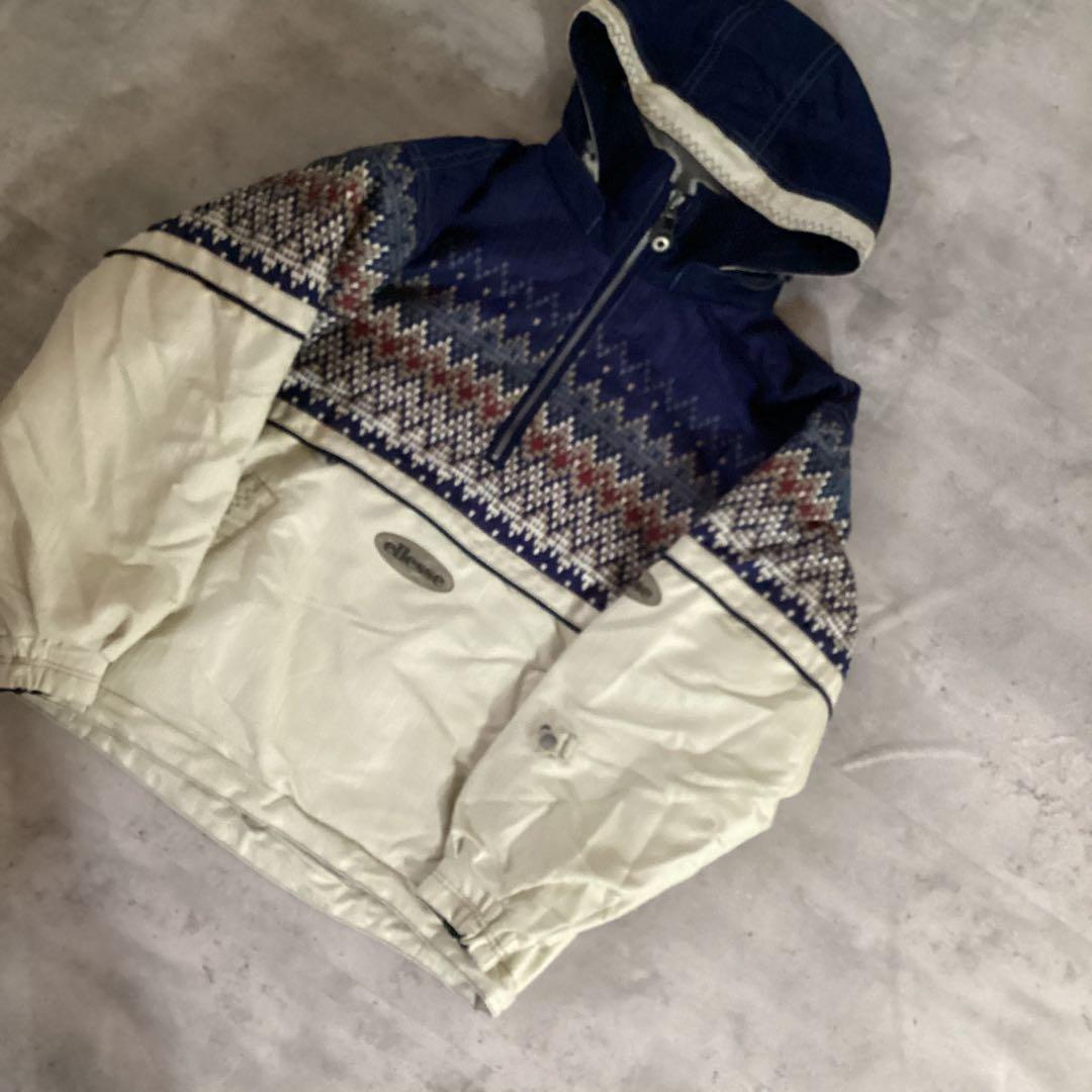 ellesse エレッセ　スキーウェア　セットアップ　ネイビー　ホワイト