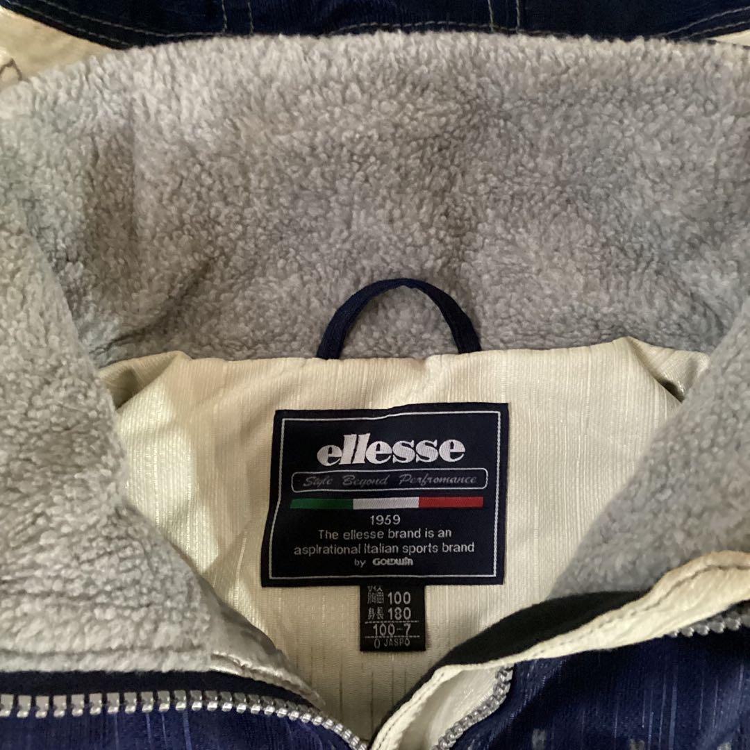 ellesse エレッセ　スキーウェア　セットアップ　ネイビー　ホワイト