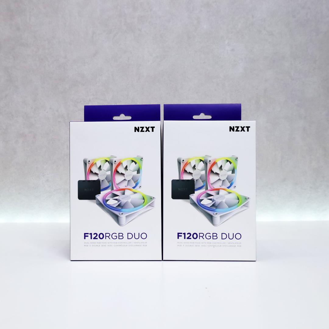NZXT F120 RGB DUO WHITE 3個入×2個　㉟