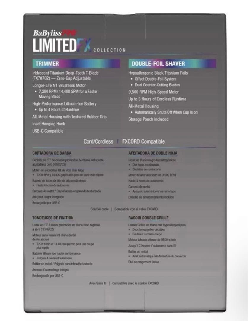 BaByliss PRO LimitedFX バリカンセット　レア　希少