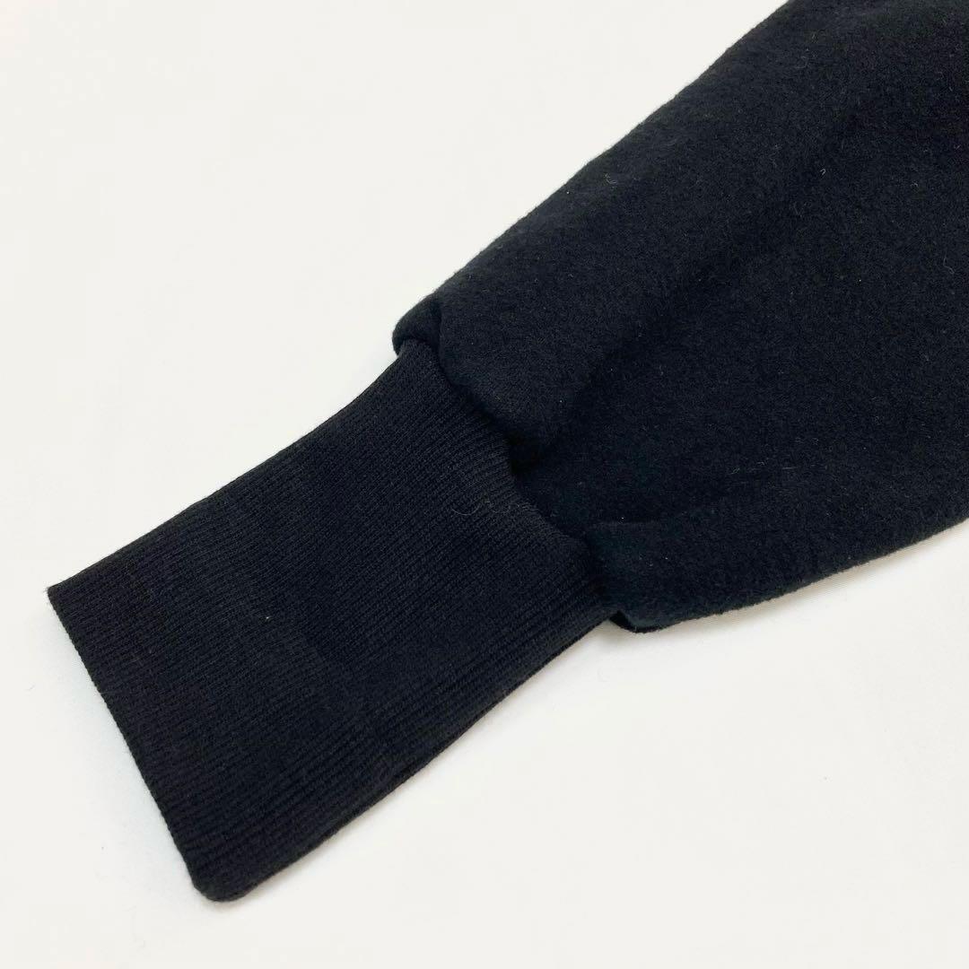 ヨウジヤマモト 23AW 裏起毛 フリース タートルネック カットソー 黒