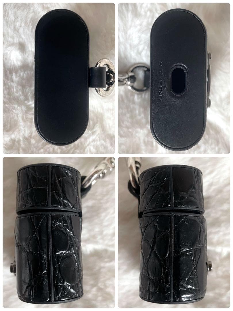 【極美品】FENDI フェンディ AirPods Proケース クロコレザー