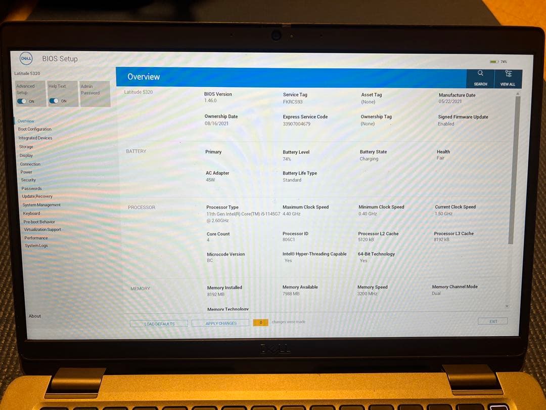 DELL ノートPC Latitude5320