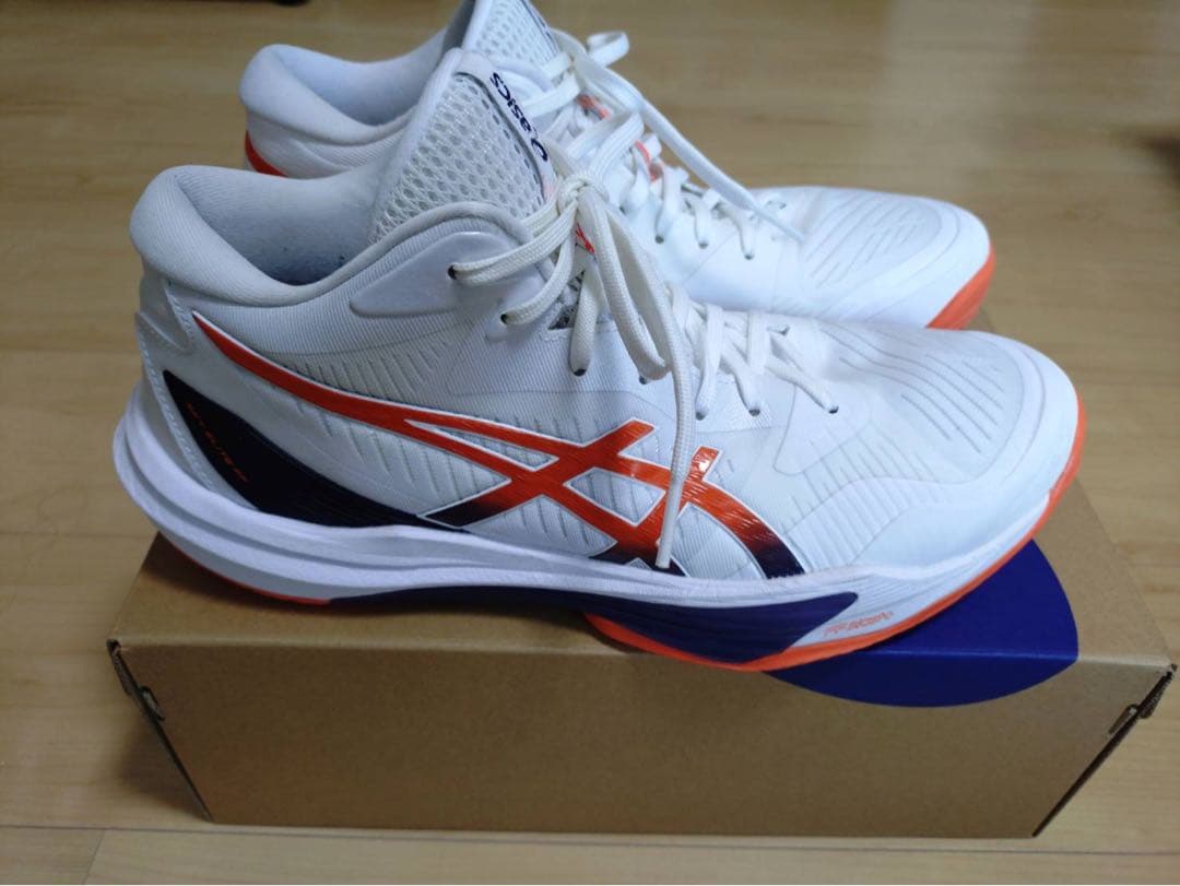 asics バレーボールシューズ 28.0 cm ホワイト/オレンジ