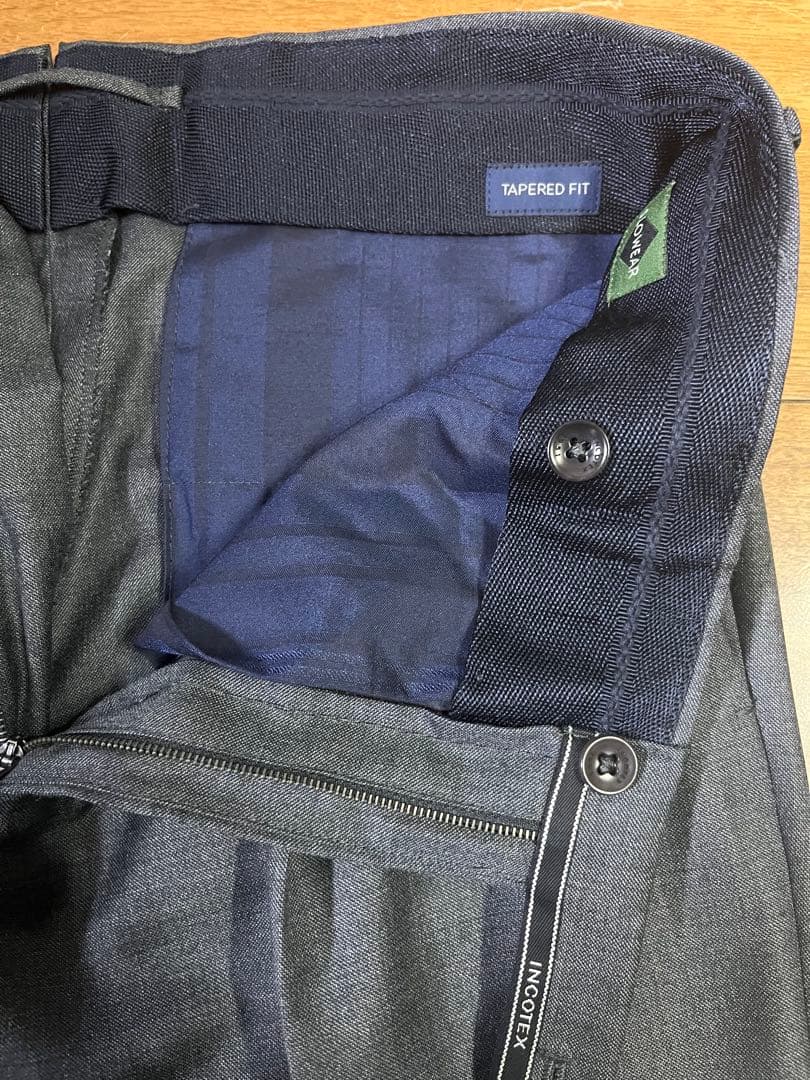 未使用　INCOTEX シャークスキン　スラックス インコテックス