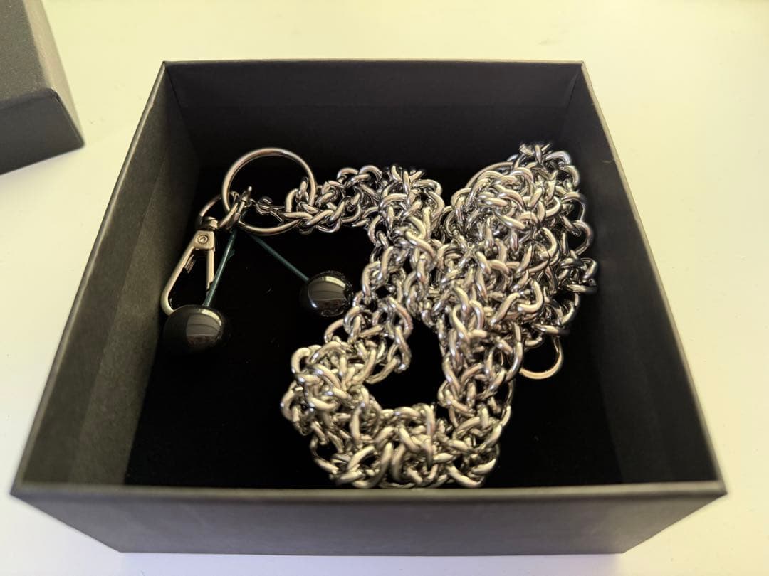 【RAF SIMONS】 シルバー チェリー ウォレットチェーン