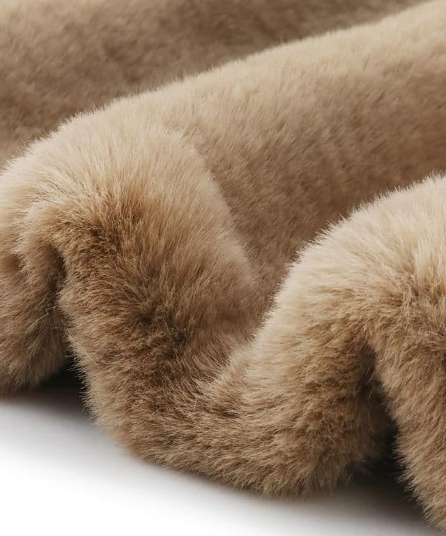 JENNE リッチボリュームファーケープ新品未使用タグつき　柴犬カラー