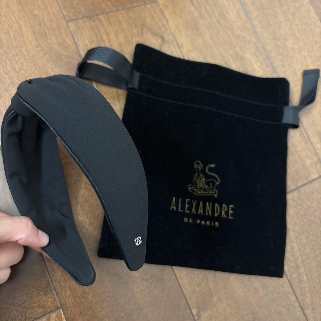 ALEXANDRE DE PARIS ブラック　カチューシャ