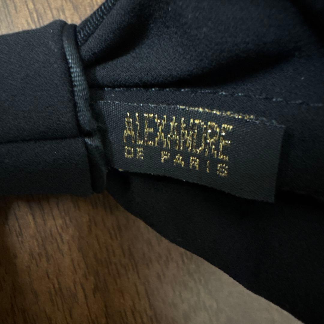 ALEXANDRE DE PARIS ブラック　カチューシャ