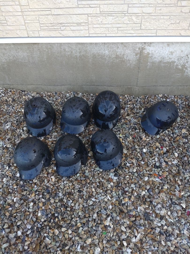 バッター用ヘルメット 黒 7個セット