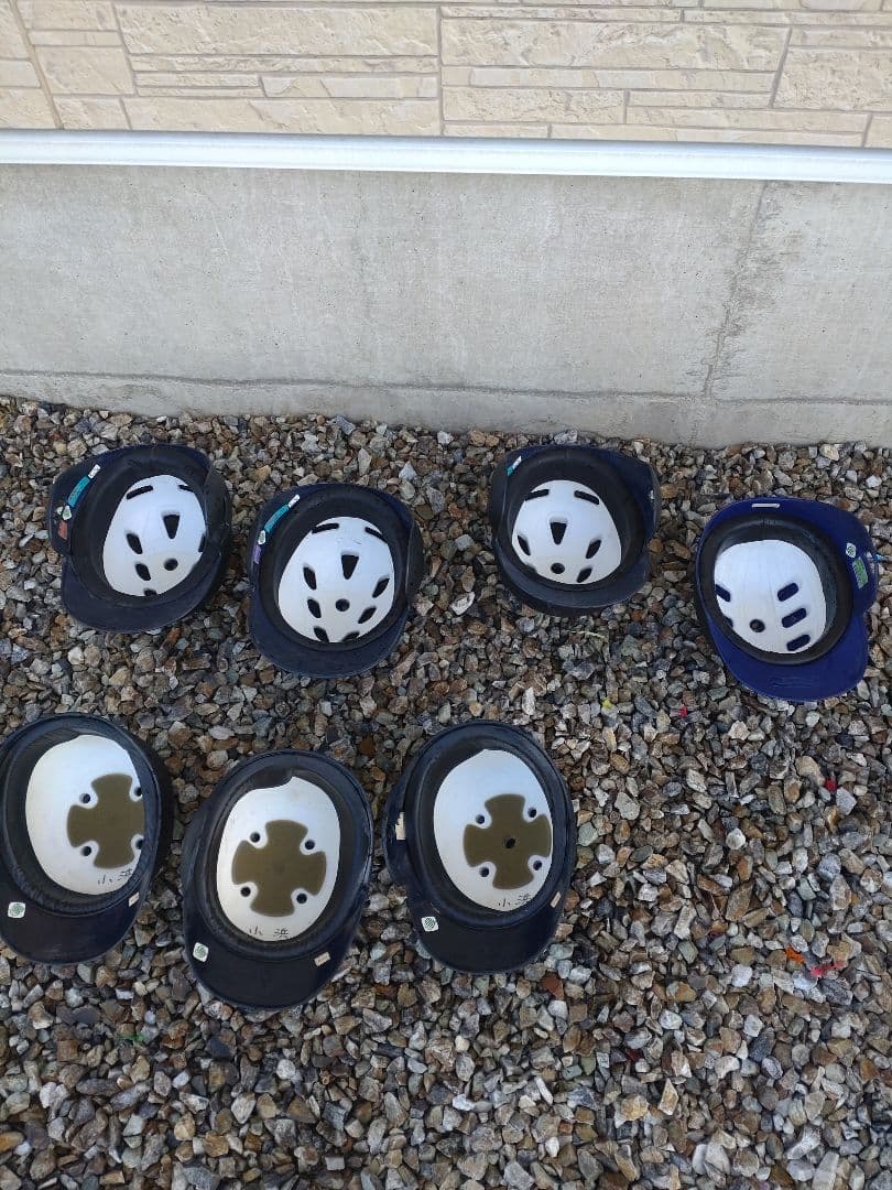 バッター用ヘルメット 黒 7個セット