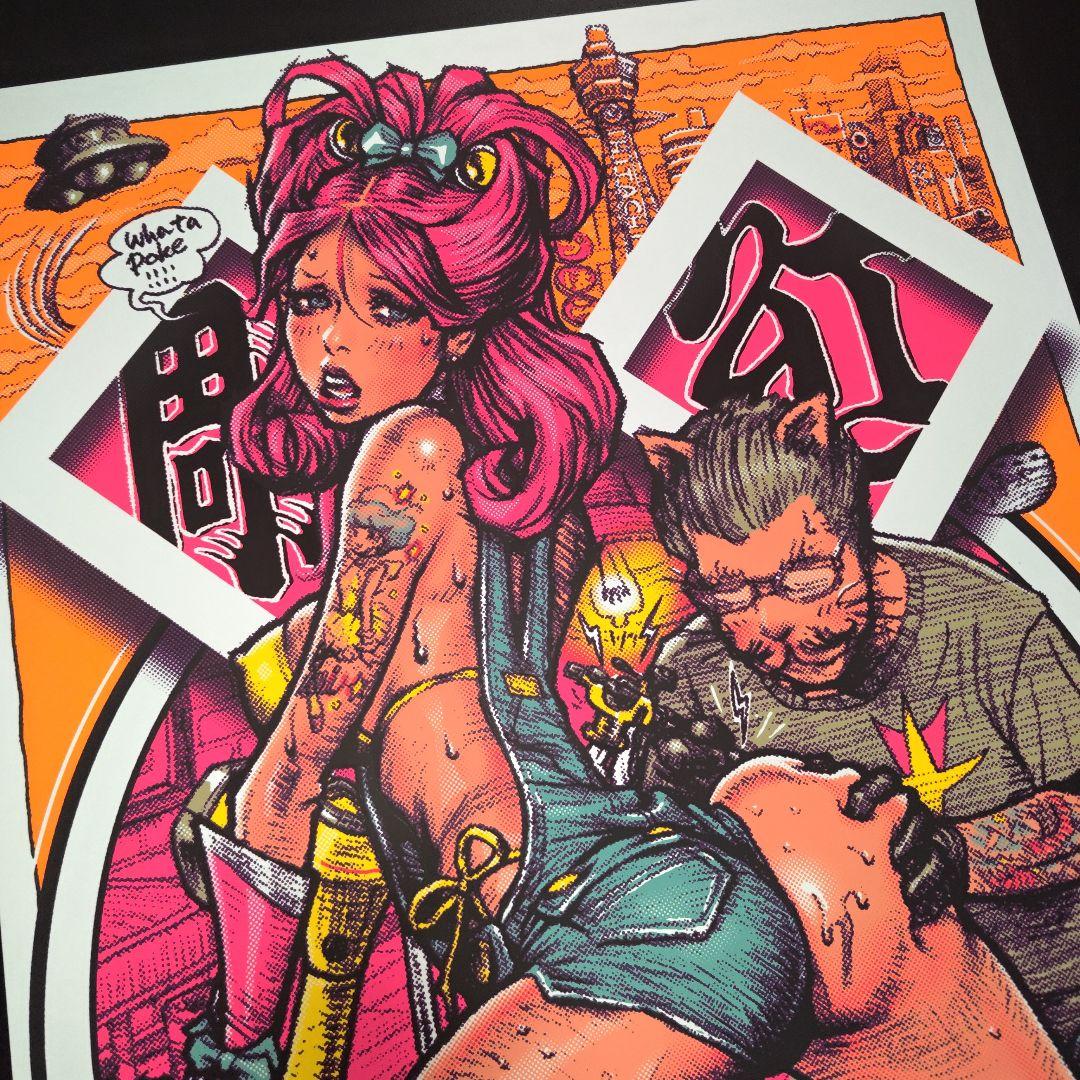 RJB x Invasion Club シルクスクリーンポスター